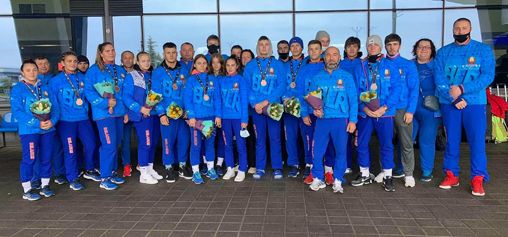 Сборная команда Республики Беларусь по самбо  вернулась с чемпионата мира (г. Салоники, Греция??)